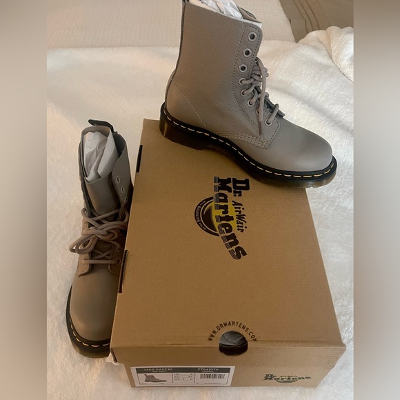 Dr. Martens | Shoes | Nib Zinc Grey Dr Marten 46 Pascal Ladies Size 6 ...